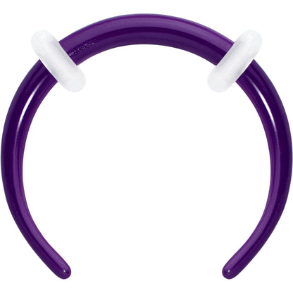 Stainless Steel Crescent Pincher Septum Ring - 14G and 16G