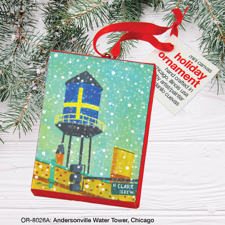 Andersonville Water Tower, Chicago, Ornament (OR-8026B)
