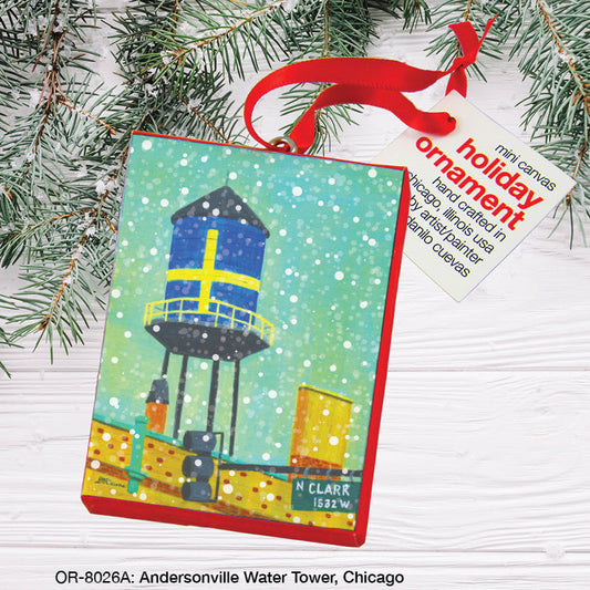 Andersonville Water Tower, Chicago, Ornament (OR-8026B)