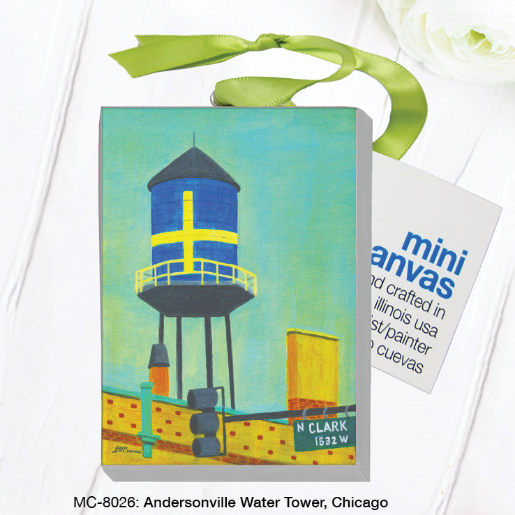 Andersonville Water Tower, Chicago, Mini Canvas (MC-8026A)