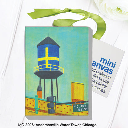 Andersonville Water Tower, Chicago, Mini Canvas (MC-8026A)