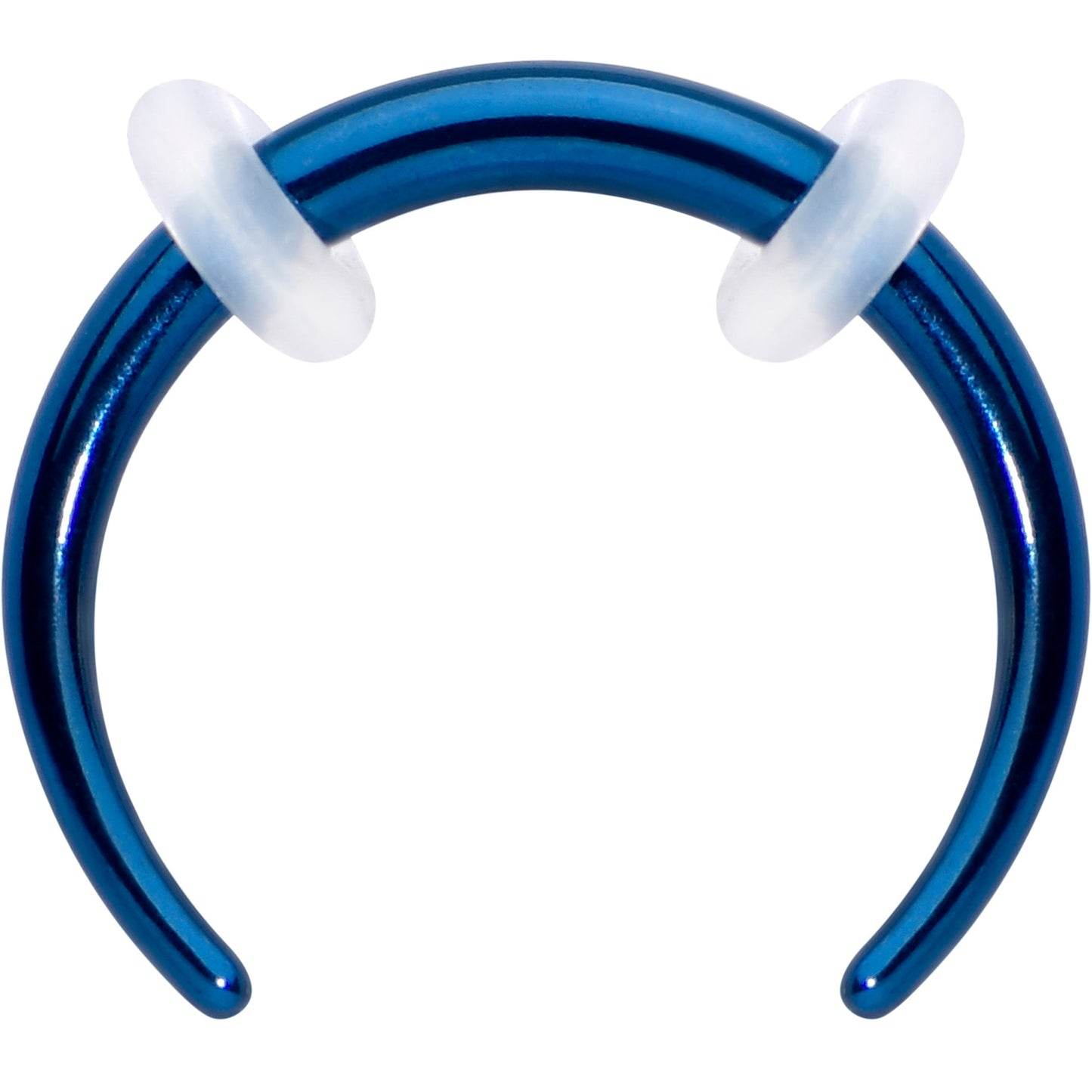 Stainless Steel Crescent Pincher Septum Ring - 14G and 16G