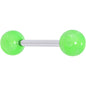 Color Acrylic Ball Tongue Ring Surgical Steel Barbell