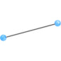 14G Color Acrylic Ball Industrial Barbell 38mm