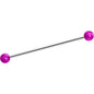 14G Color Acrylic Ball Industrial Barbell 38mm