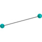 14G Color Acrylic Ball Industrial Barbell 38mm