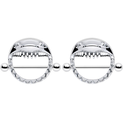 14G 9/16 Shark Bite Nipple Shield Set