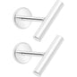 316L Surgical Steel Straight Barbell Flat Back Stud Earrings - 1 Pair