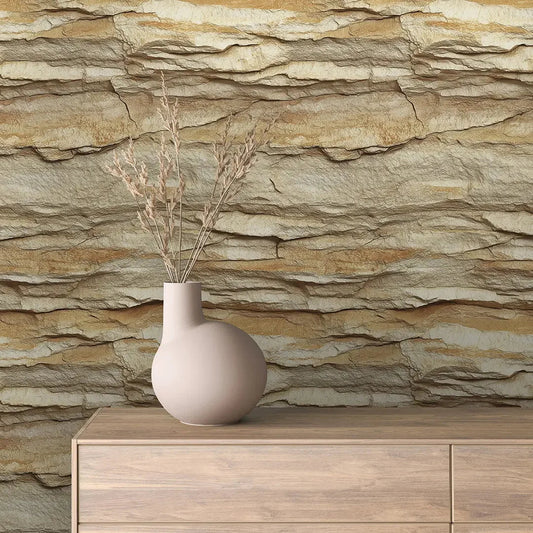 Golden Earth Strata Mural