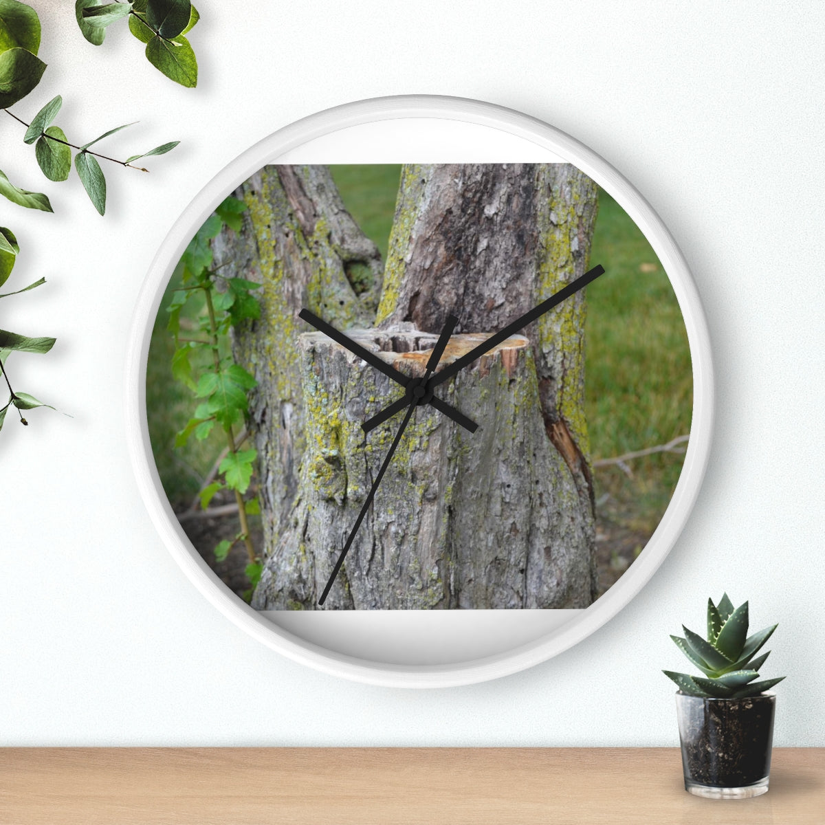 Tree Stump Wall clock