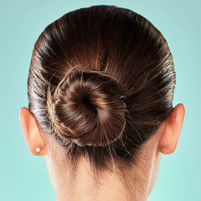 16G 5/16 CZ Gem Leaves Gold PVD Medical Grade Titanium Reversible Flat Back Earring