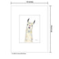 Llama Pink Nose, Print (#8067A)