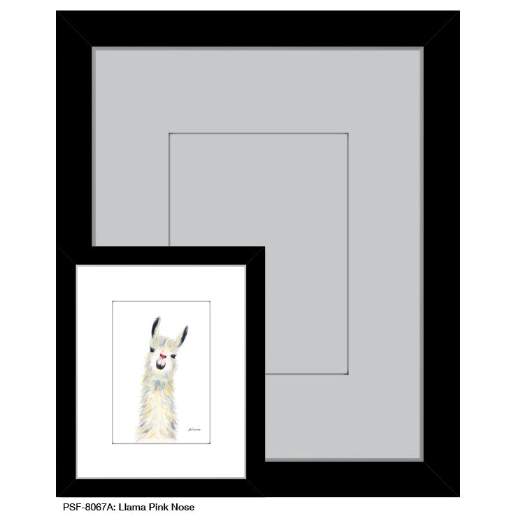 Llama Pink Nose, Print (#8067A)