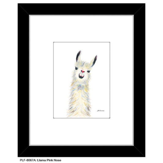 Llama Pink Nose, Print (#8067A)