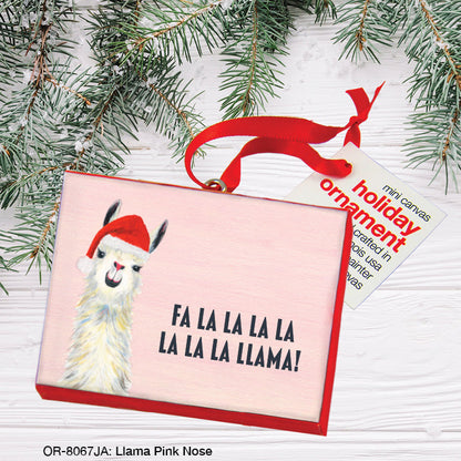 Llama Pink Nose, Ornament (OR-8067JA)
