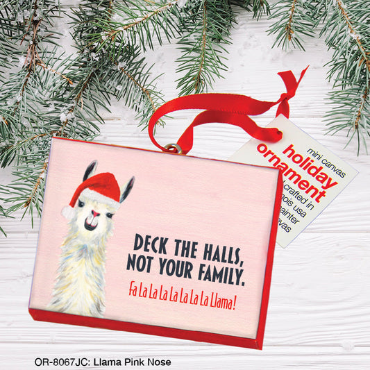 Llama Pink Nose, Ornament (OR-8067JC)