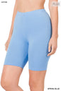 ZENANA Plus Premium Cotton Biker Shorts