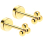 14k Yellow Gold Plated 3mm Trinity Ball Flat Back Stud Earrings - 1 Pair