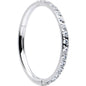 20G 5/16 Clear Cubic Zirconia Forward Facing Hinged Segment Ring