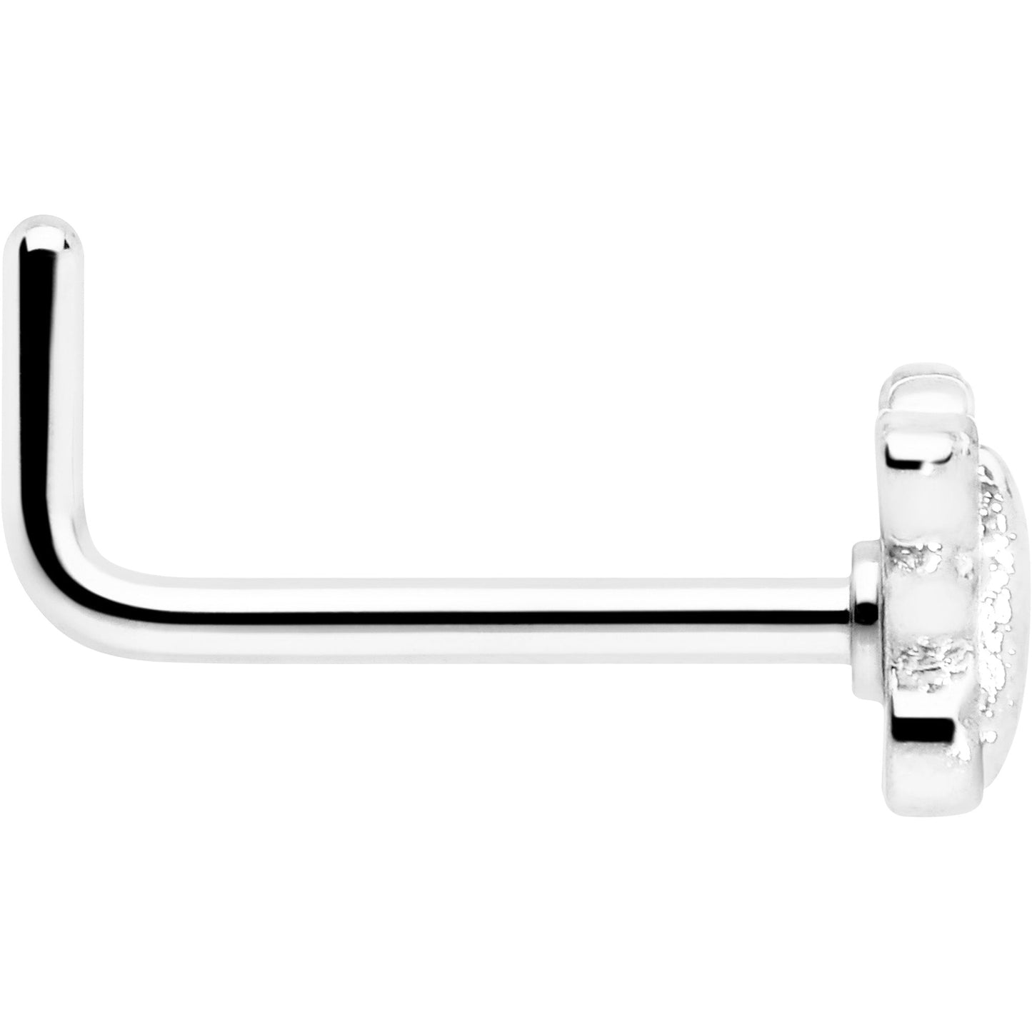 20G 7mm Butterfly Classic L Shape Nose Ring