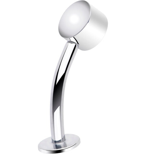 Bezel Gem Titanium Threadless Floating Belly Ring