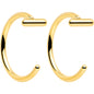 20G Bar Implant Grade Titanium Open Hoop Earrings