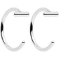 20G Bar Implant Grade Titanium Open Hoop Earrings