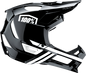 100% Trajecta Helmet - Fidlock - Black/White - Small 80003-00005