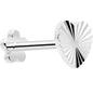 18G Titanium Flat Back Earring Threadless Reversible Heart