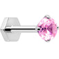 18G 5/16 CZ Implant Grade Titanium Reversible Threadless Flatback