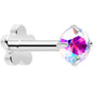 18G 5/16 CZ Implant Grade Titanium Reversible Threadless Flatback