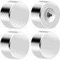 Flat Back Earring Back - Screw On 20G Stainless Steel 4 Pack