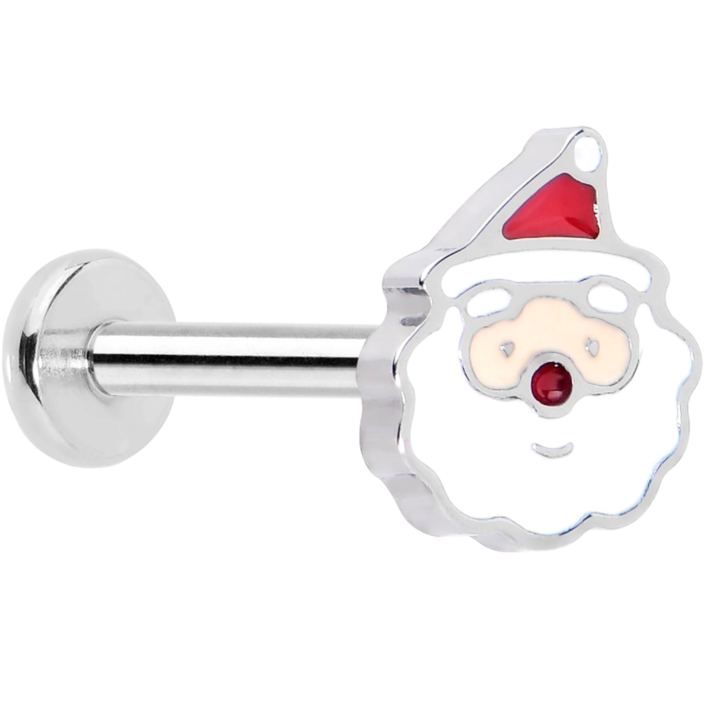 Christmas Flat Back Earring - Santa Claus