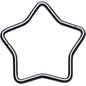 20G Seamless Hollow Star Nose Hoop Surgical Steel