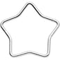 20G Seamless Hollow Star Nose Hoop Surgical Steel