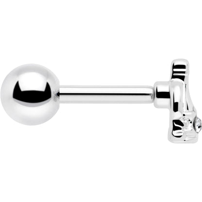 16G 1/4 Clear Gem Champagne Dreams Cartilage Tragus Earring
