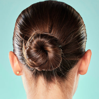 18G 1/4 Clear Gem Gold Plated Implant Grade Titanium Threadless Bar Flatback Stud