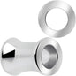 Hand Polished Thick Double Flare Tunnel Plug Set 6mm to 25mm