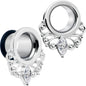 Clear Gem Drop Filigree Single Flare Tunnel Plug Set 6mm to 16mm