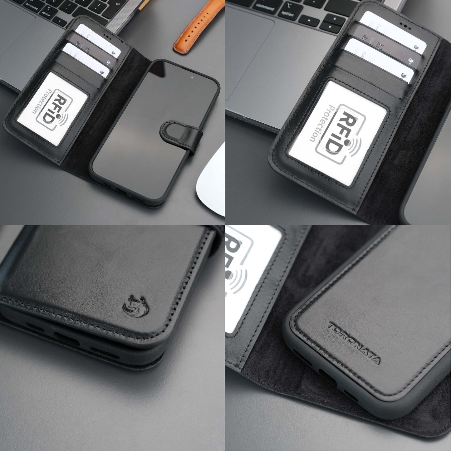 Casper iPhone 16 Wallet Case Leather MagSafe