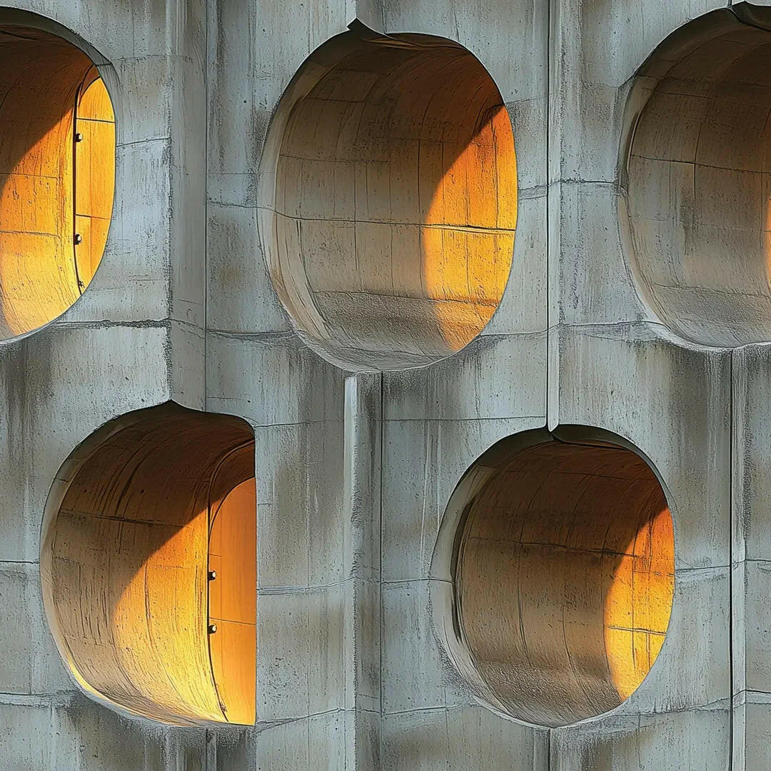 Portals of a Brutalist Sunrise