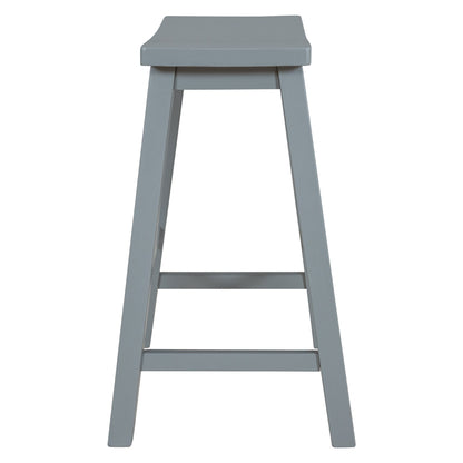 Farmhouse Rustic 2-piece Counter Height Wood Kitchen Dining Stools | Home Decor | Kitchen + Metal