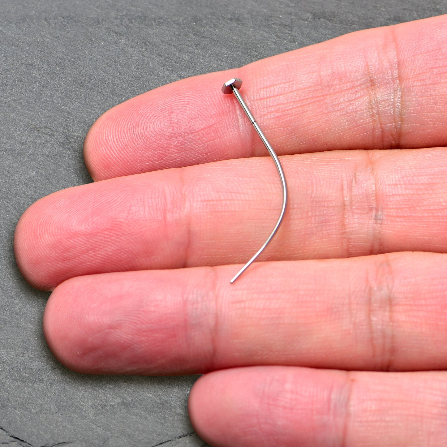 Stainless Steel Curved Insertion Tool, Threadless Insertion Pin Taper