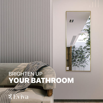Eviva Gold Gold Metal Framed Mirror