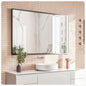 Eviva Black Black Metal Framed Mirror