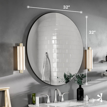 Eviva Round 32" x 32" Circle/Round Frameless Mirror