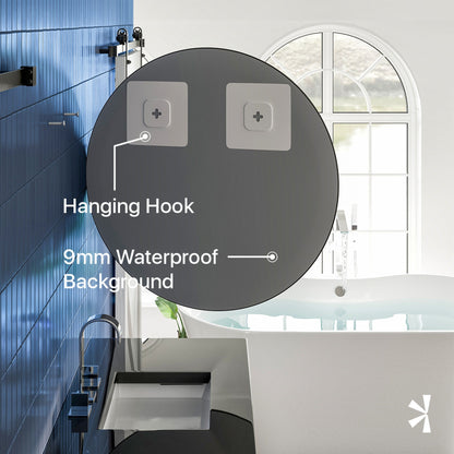 Eviva Round 32" x 32" Circle/Round Frameless Mirror