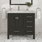 Eviva London Bath Vanity with Carrara Quartz Top and Undermount Porcelain Sink (20"-60")
