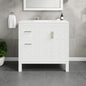 Eviva Cambridge 24 in. Gray Single Sink Bath Vanity with Quartz Top and Undermount Porcelain Sink (24"-60")