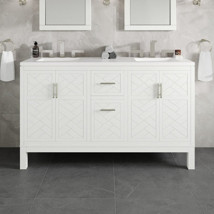 Eviva Cambridge 24 in. Gray Single Sink Bath Vanity with Quartz Top and Undermount Porcelain Sink (24"-60")